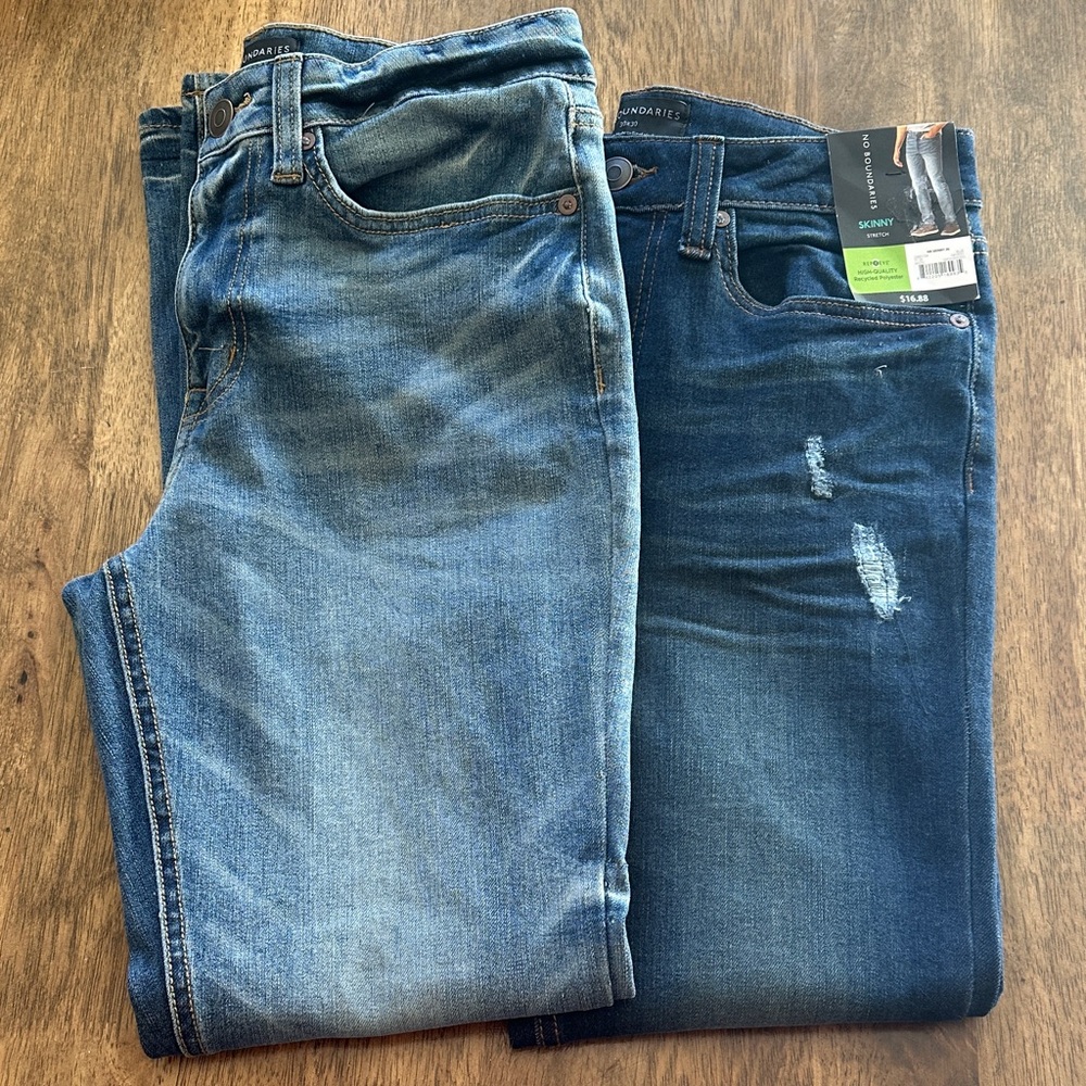 No Boundaries Dual Blue Skinny Jeans